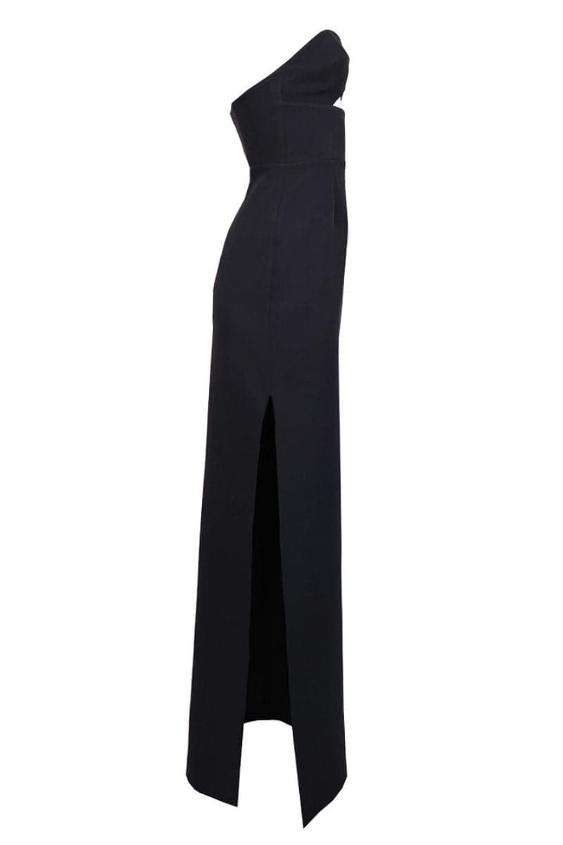 DETACHABLE CROPPED CAPE MAXI DRESS | Joanna Andraos | CULT MIA