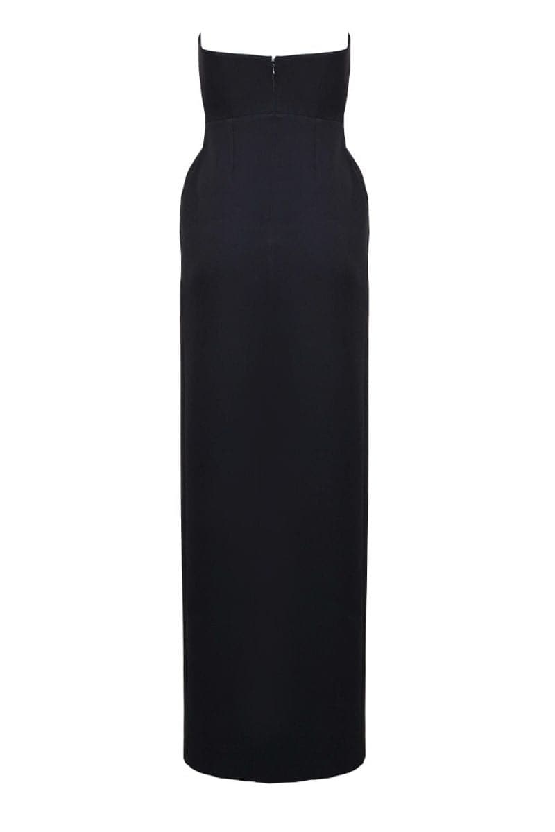 DETACHABLE CROPPED CAPE MAXI DRESS | Joanna Andraos | CULT MIA