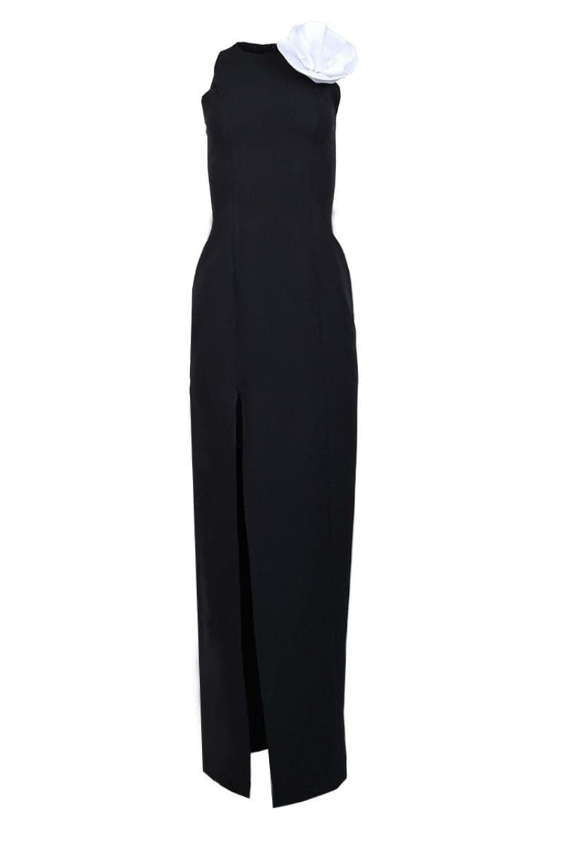 MONOCHROME BLOOM MAXI DRESS | Joanna Andraos | CULT MIA