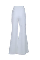 Joanna Andraos off-white strapless bridal co-ord ensemble with matching top and pants, elegant and modern wedding outfit.