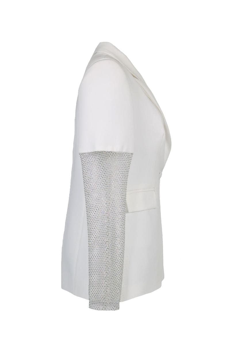 WHITE DIAMOND BLAZER | Joanna Andraos | CULT MIA