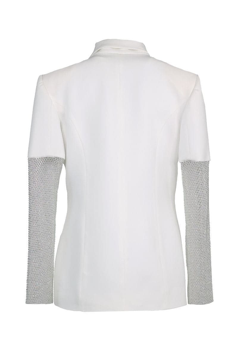 WHITE DIAMOND BLAZER | Joanna Andraos | CULT MIA