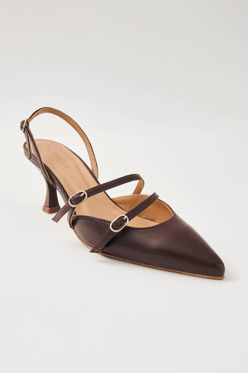 JOELLE PUMPS IN BROWN - CULT MIA