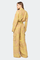 NiLuu Serengeti Silva jumpsuit featuring a stylish, casual design with a relaxed fit and adjustable straps.