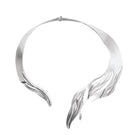 Silver Juno Necklace by Jude Benhalim featuring a sleek, minimalist design with a delicate chain and modern pendant.