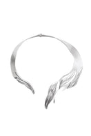 Silver Juno Necklace by Jude Benhalim featuring a sleek, minimalist design with a delicate chain and modern pendant.