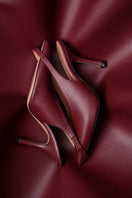 Kolane Dolly Sling 70-inch rosewood heels featuring elegant design and stylish heel detail.