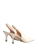 Ivory DOLLY SLING 70-inch heels by Kolane, stylish women's footwear with a sleek heel design and elegant strap details.