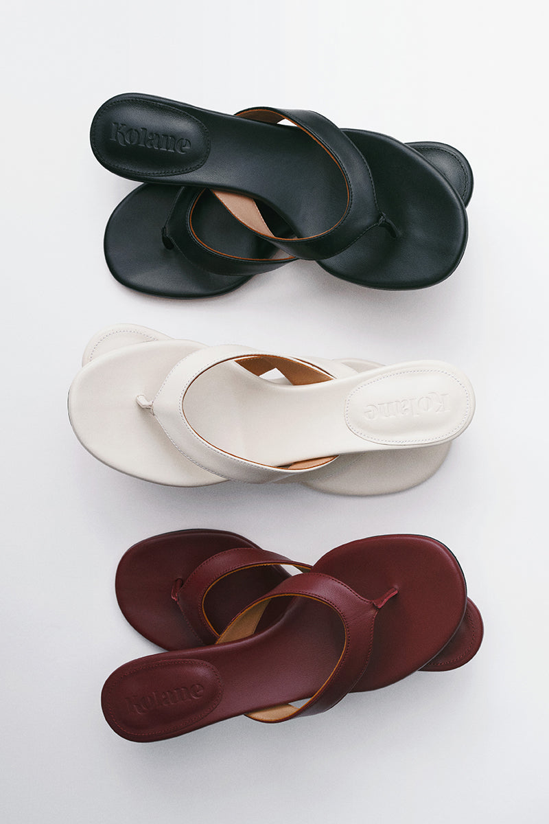 Kolane Annie Sandal 45 in Rosewood showing stylish leather straps and open-toe design on a neutral background.