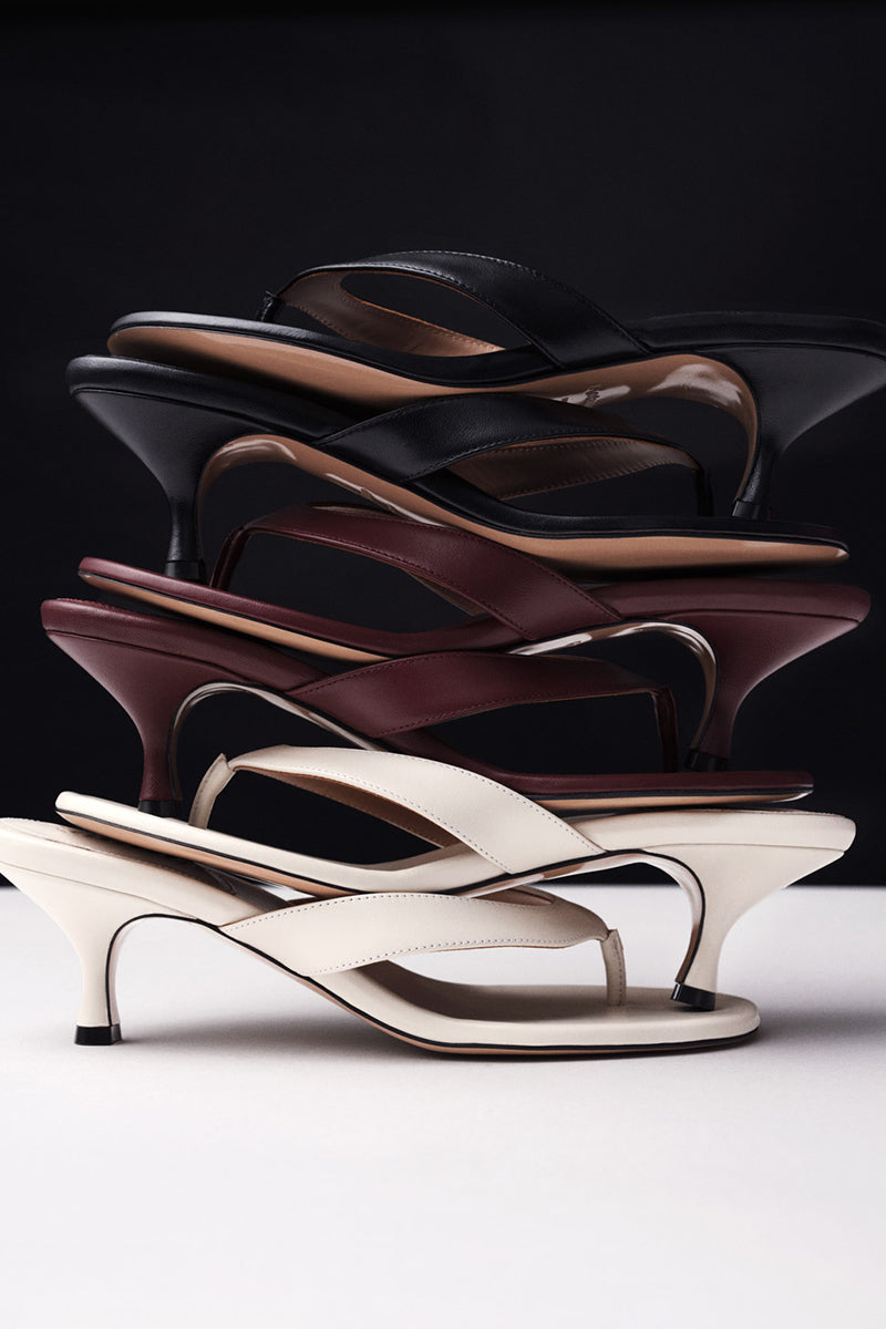 Kolane Annie Sandal 45 in Rosewood featuring a stylish open-toe design and comfortable slip-on style.