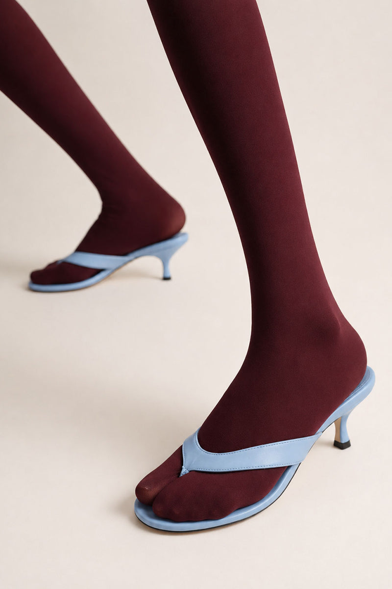 Powder blue Kolane Annie Sandal size 45 with open toe and strap design, stylish summer footwear.