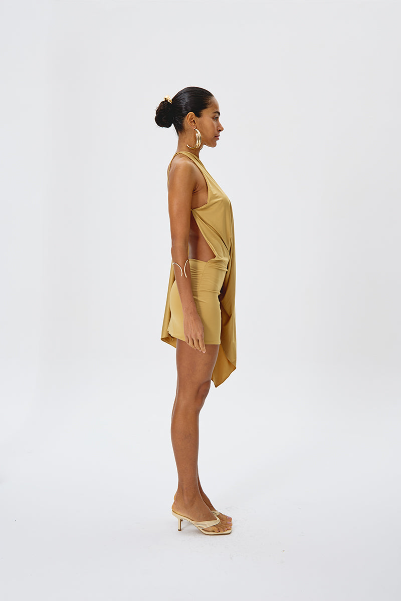 SAUDADE IN GOLD IN DRESS - CULT MIA