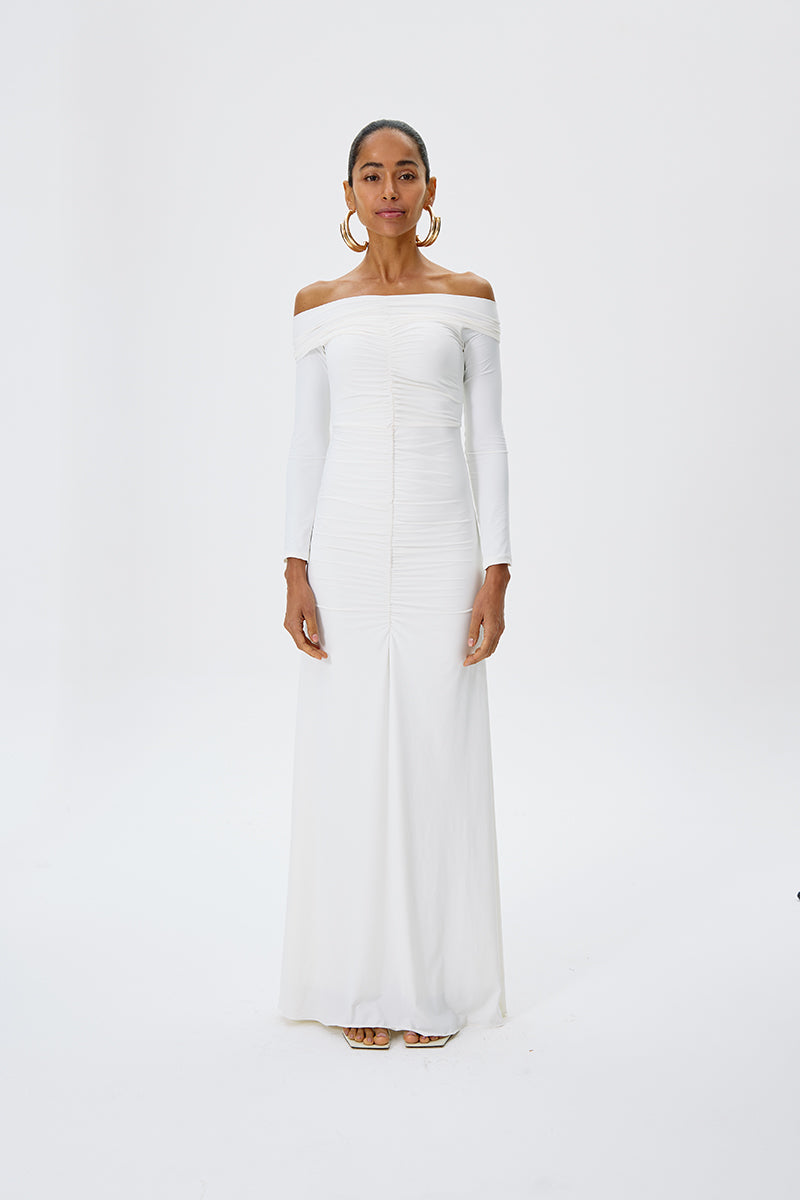 TREASURE DRESS IN OFF WHITE - CULT MIA