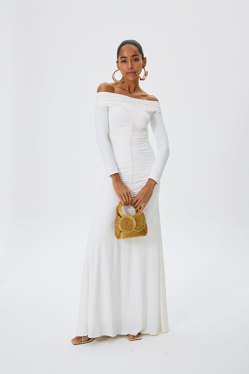 TREASURE DRESS IN OFF WHITE - CULT MIA