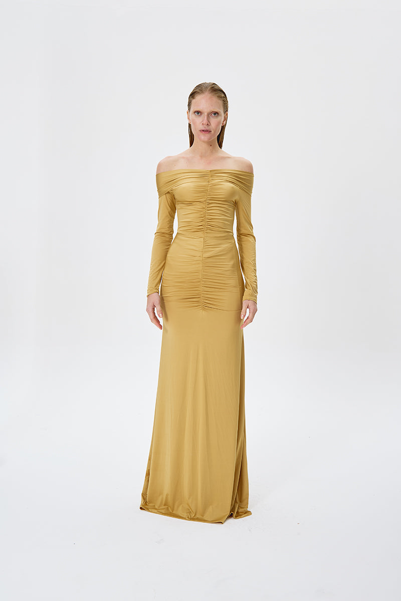 TREASURE DRESS IN GOLD - CULT MIA