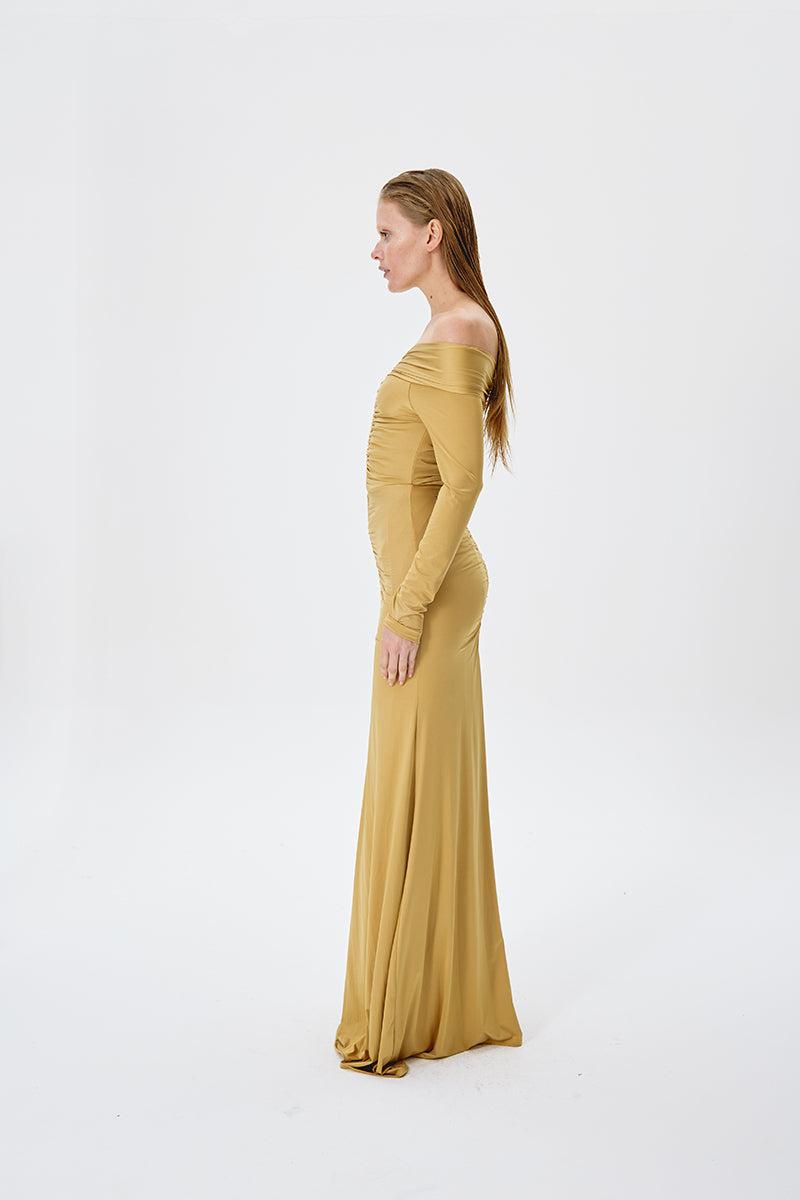 TREASURE DRESS IN GOLD - CULT MIA