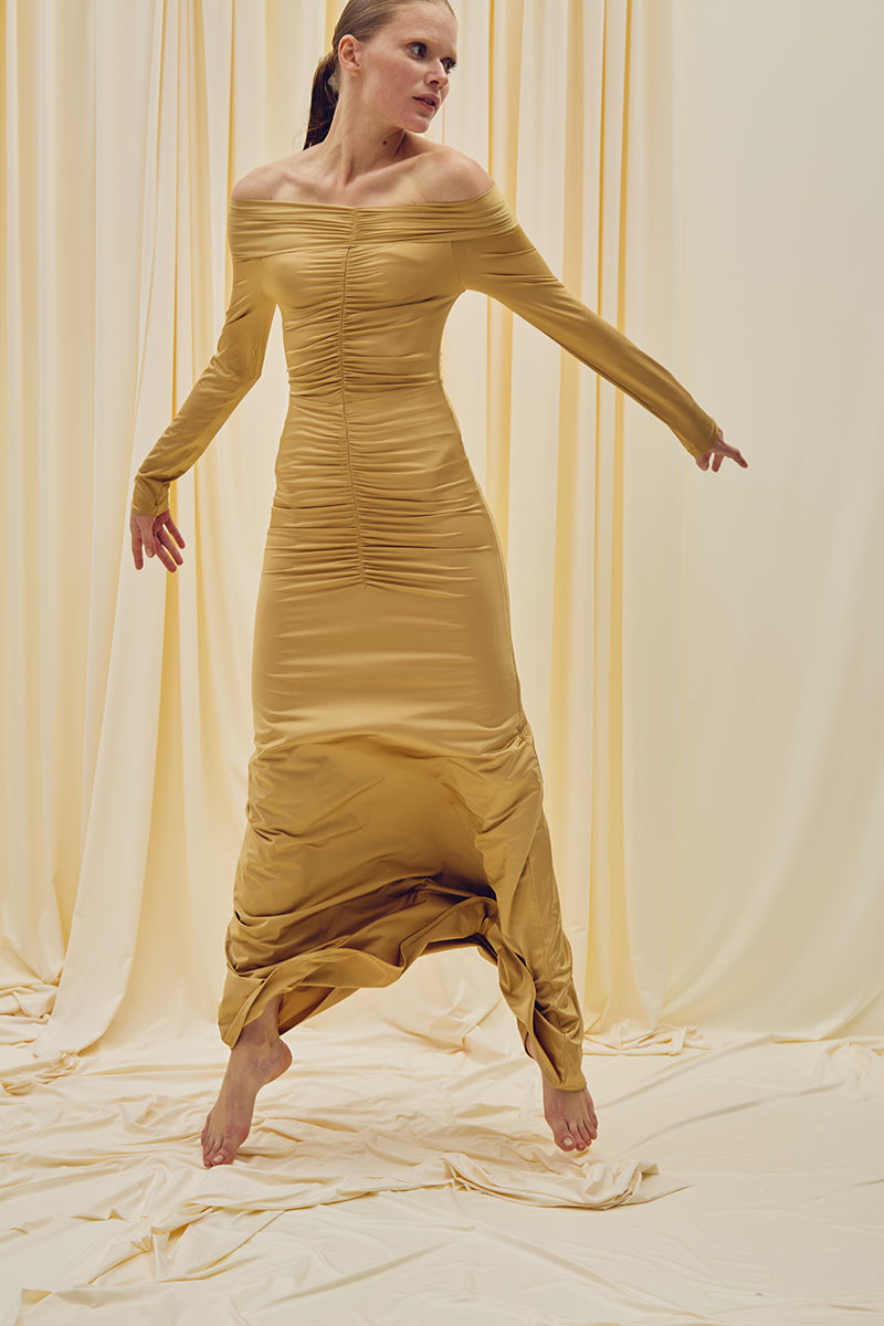 TREASURE DRESS IN GOLD - CULT MIA