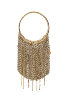 Silver LE FLUFF FLUFF top handle bag by Silvia Gnecchi featuring a sleek, modern design with a structured silhouette.