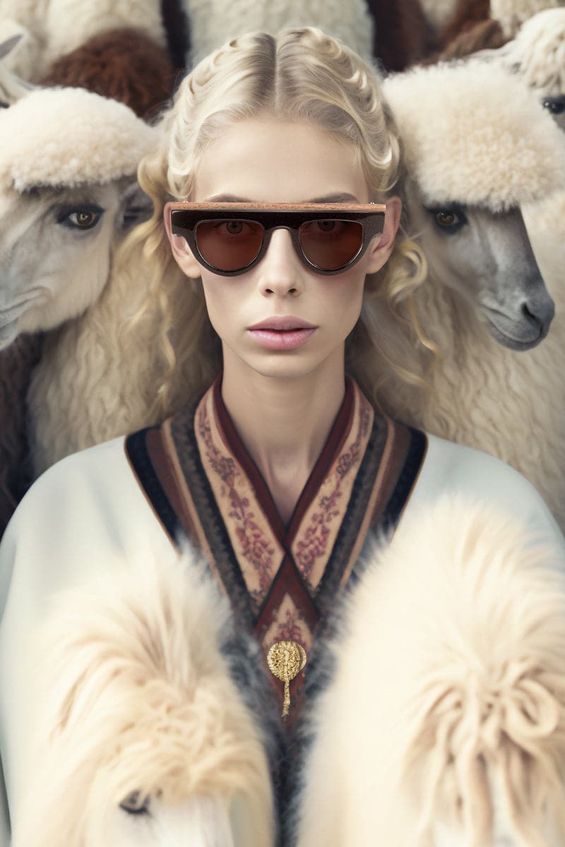 L'Obscure Clarté Brown Soul W2 acetate sunglasses with rounded brown frames and tinted lenses, one size.