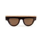 L'Obscure Clarté Brown Soul W2 acetate sunglasses with rounded frames and brown tint, stylish and lightweight for everyday wear.