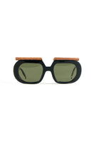 L'Obscure Clarté Green Soul W3 acetate sunglasses with green frames and lenses, stylish and versatile eyewear for everyday wear.