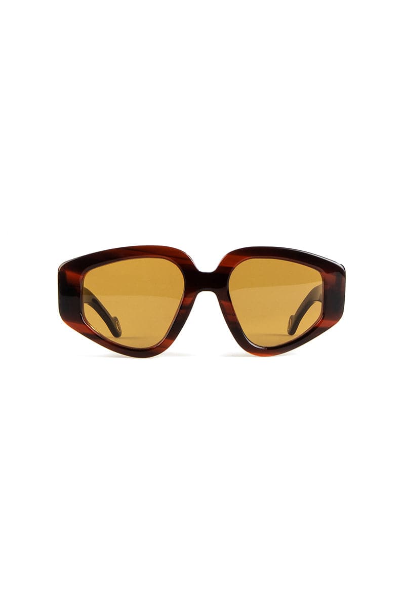 L'Obscure Clarté Havana Soul L1 acetate sunglasses with rounded frames and tortoiseshell finish, stylish and sun protection.