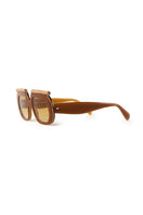 L'Obscure Clarté Latte Brown Soul W3 acetate sunglasses with rounded frames and tinted lenses