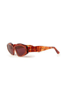 L'Obscure Clarté Red Soul 09 acetate sunglasses with pink-red frames and tinted lenses, stylish and modern eyewear.