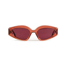 L'Obscure Clarté Red Soul 09 acetate sunglasses with pink-red frames and stylish design, one size.
