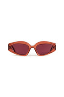 L'Obscure Clarté Red Soul 09 acetate sunglasses with pink-red frames and stylish design, one size.