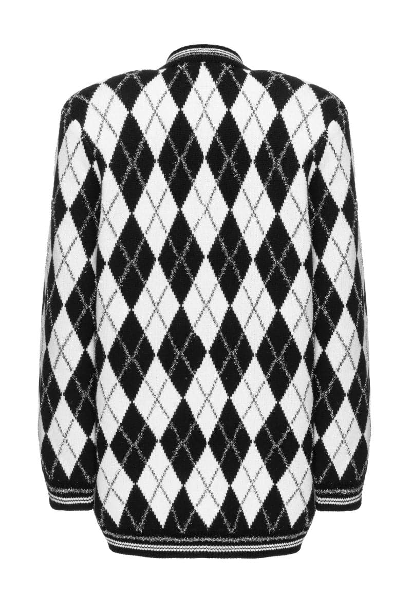CHECKERS LONG LINE CARDIGAN | Lalo | CULT MIA