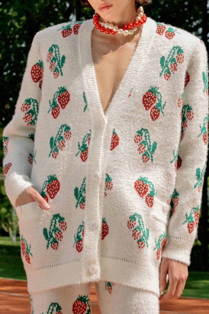 WHITE ROSE KNITTED SWEATER | Lalo | CULT MIA
