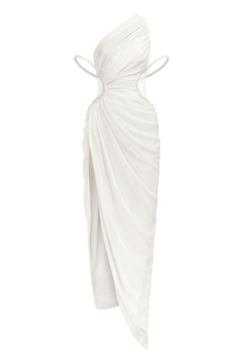 LEWIS ASYMMETRIC CUT-OUT MAXI DRESS | Le Thanh Hoa | CULT MIA