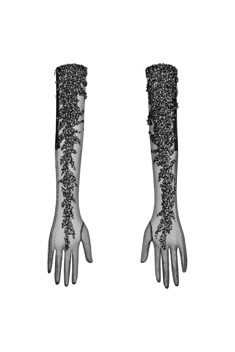 SCARLETT TULLE EMBELLISHED GLOVES | Le Thanh Hoa | CULT MIA