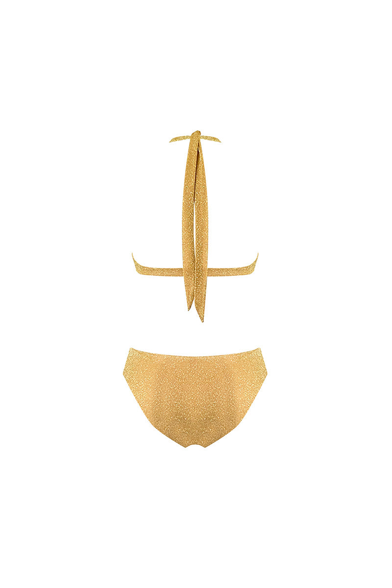 GLINDA SWIMSUIT IN GOLD - CULT MIA