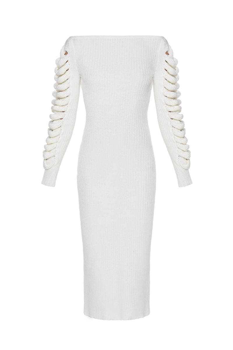 CAMELLIA KNITTED MIDI DRESS | Liya | CULT MIA