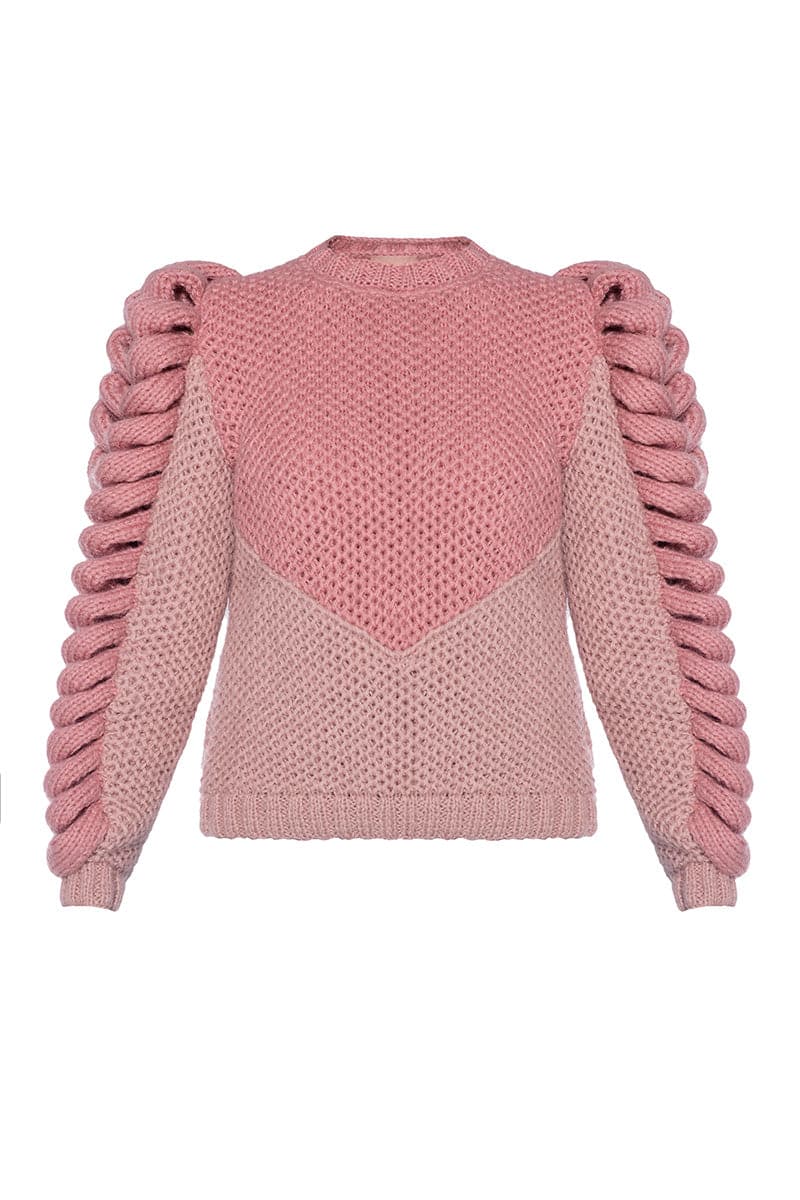 TURTLENECK PINK SWEATER | Liya | CULT MIA