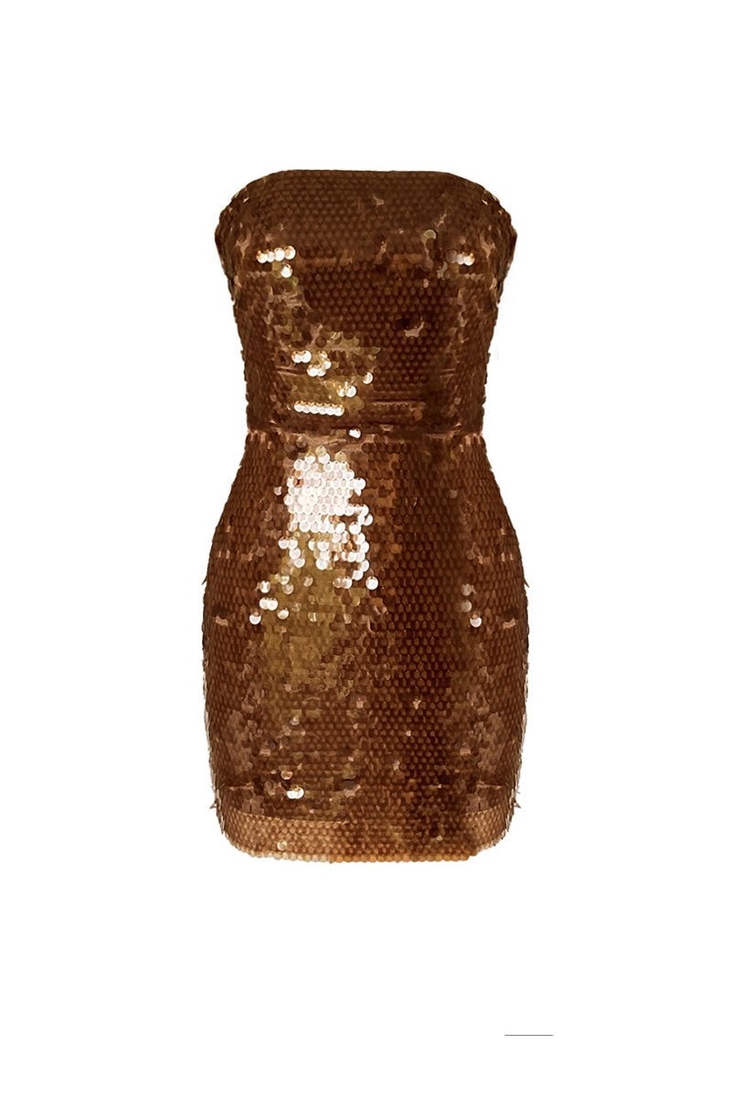 LOREN GLAM SEQUINED MINI DRESS - CULT MIA
