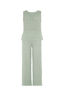 Vorn Design LORIA co-ords set in pistachio color, featuring a stylish matching top and pants ensemble.