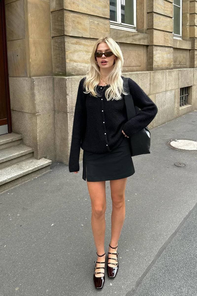 LUKE ONIX COFFEE BROWN LEATHER BALLET FLATS - CULT MIA