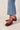 LUKE ONIX WINE BURGUNDY LEATHER BALLET FLATS - CULT MIA