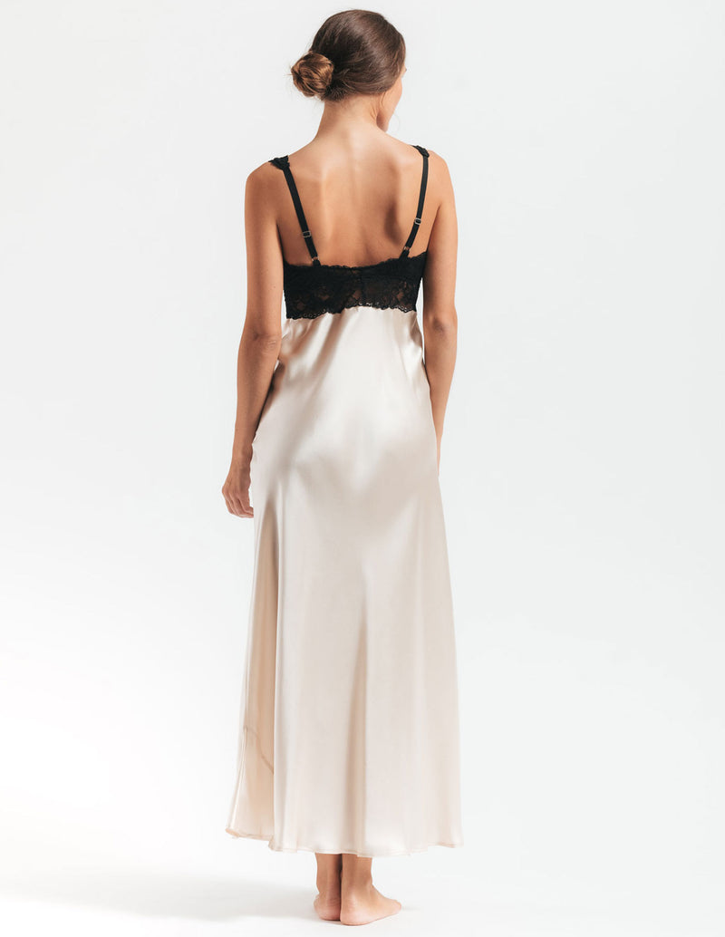 MORGAN ICONIC BUST-SUPPORT LONG SILK GOWN - CULT MIA