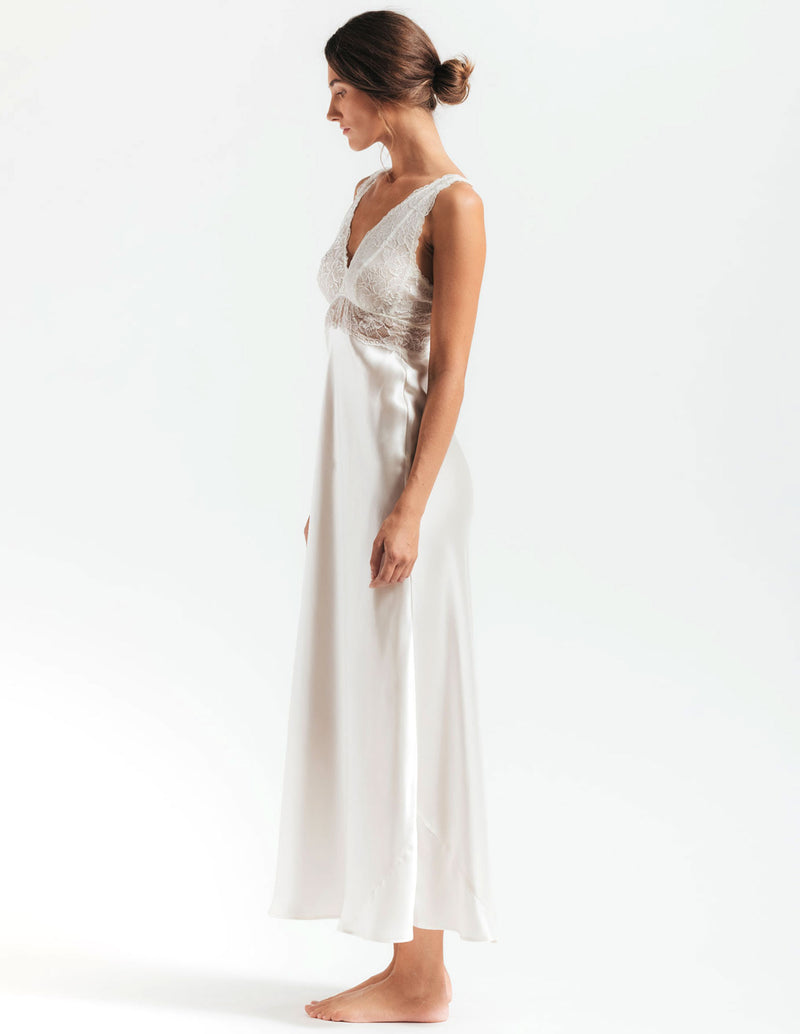 MORGAN ICONIC BUST-SUPPORT LONG SILK GOWN - CULT MIA
