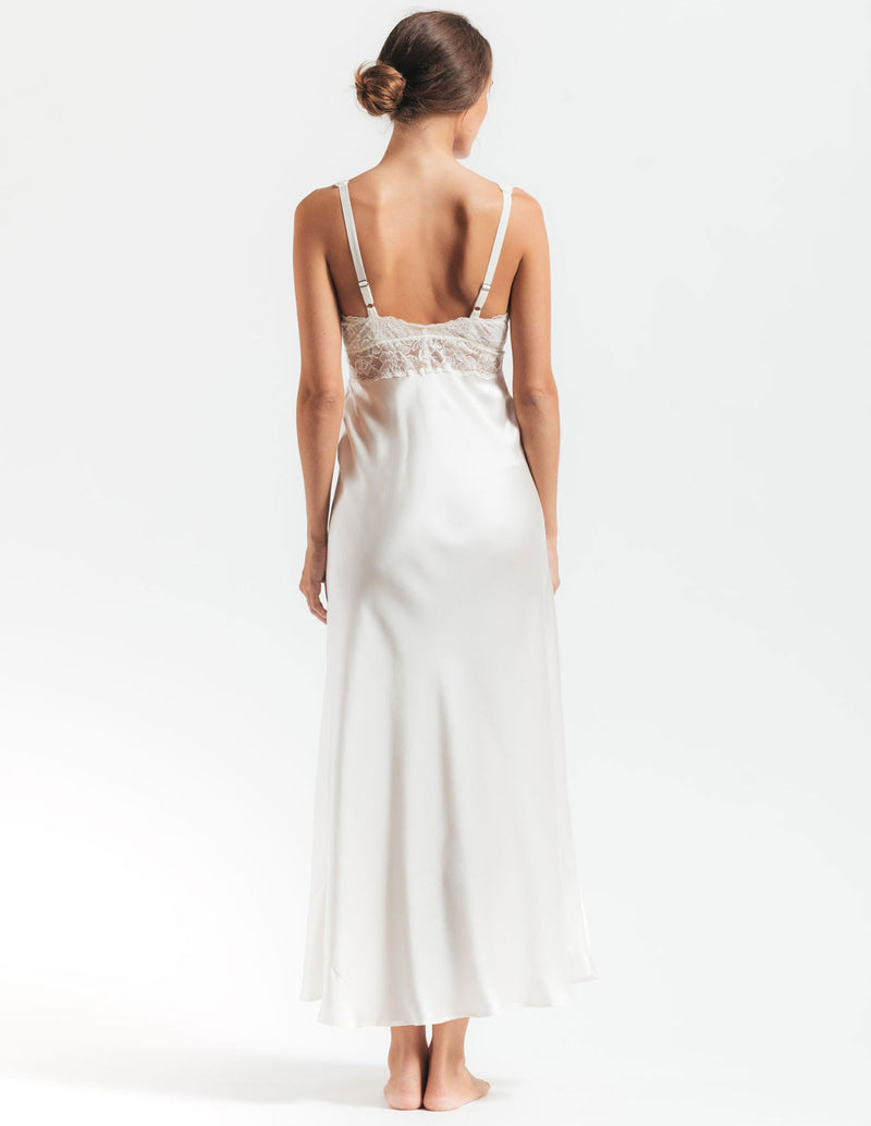 MORGAN ICONIC BUST-SUPPORT LONG SILK GOWN - CULT MIA