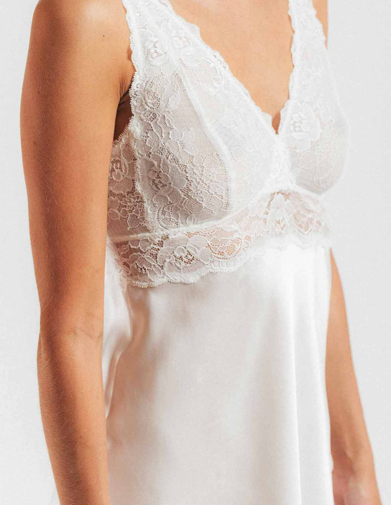 MORGAN ICONIC BUST-SUPPORT LONG SILK GOWN - CULT MIA