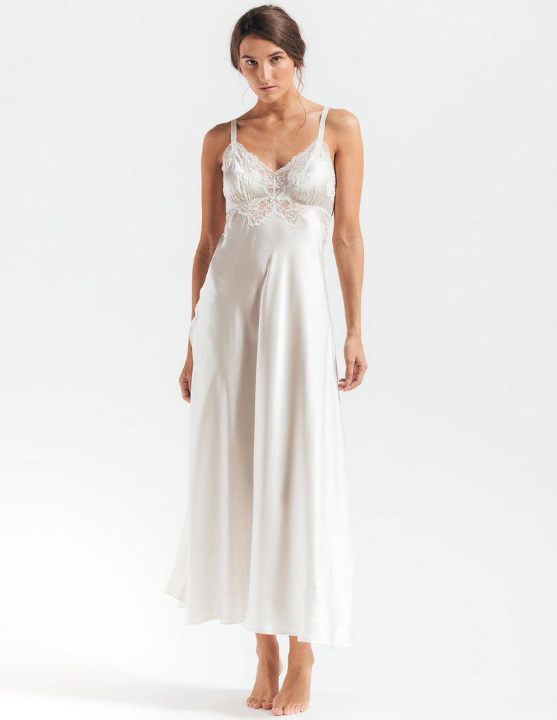 MORGAN VINTAGE LONG SILK GOWN - CULT MIA