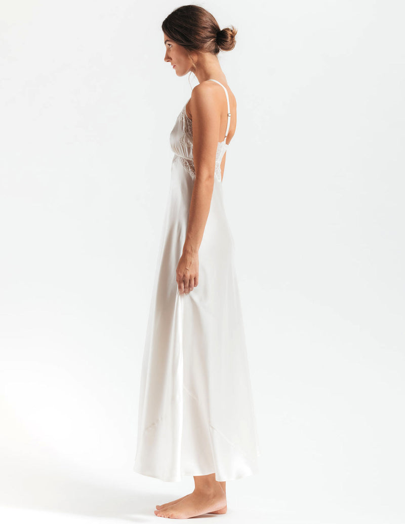 MORGAN VINTAGE LONG SILK GOWN - CULT MIA