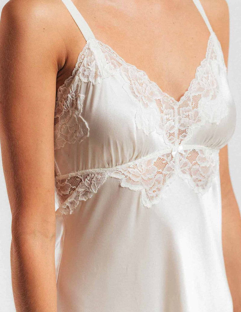 MORGAN VINTAGE LONG SILK GOWN - CULT MIA
