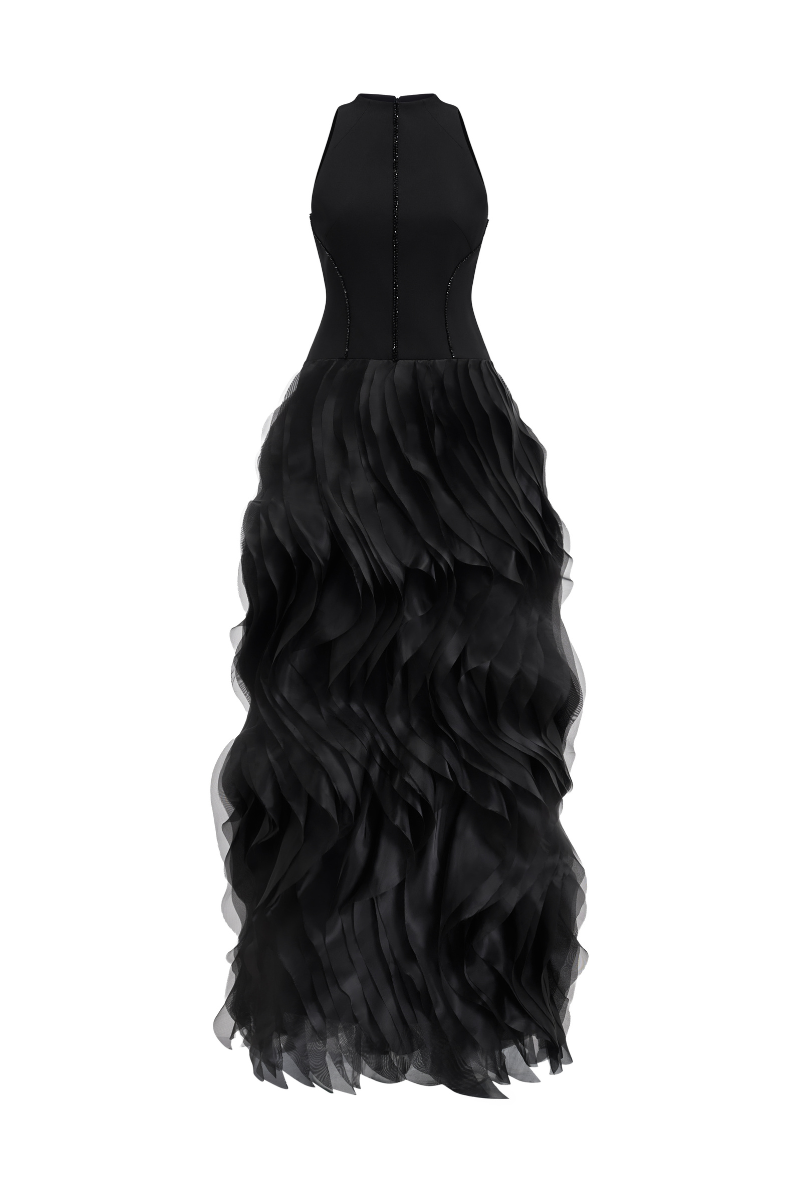 MIDNIGHT ORGANZA GOWN