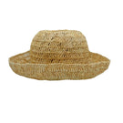 Natural straw bucket hat by Modern Monarchie with wide brim and woven texture, perfect for sun protection and casual style.